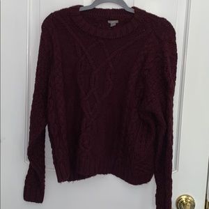 Cute, maroon sweater worn once